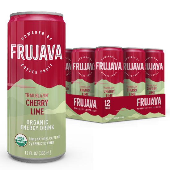 Trailblazin' Cherry Lime Organic Energy Drink (Pack of 12) – Frujava
