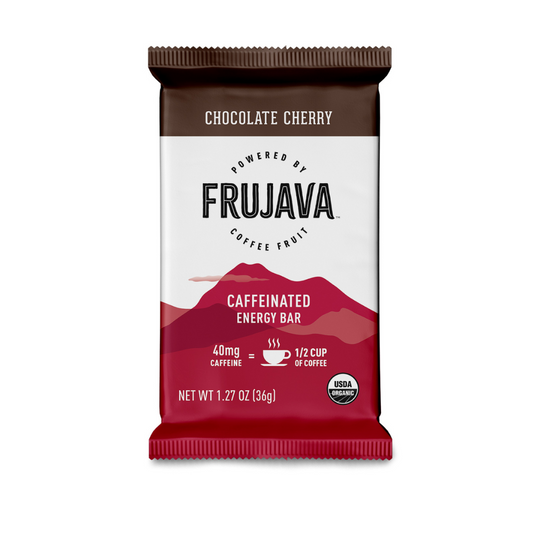 Chocolate Cherry Organic Caffeinated Energy Bars (Pack of 8)