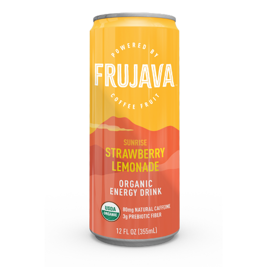 Sunrise Strawberry Lemonade Organic Energy Drink (Pack of 12)