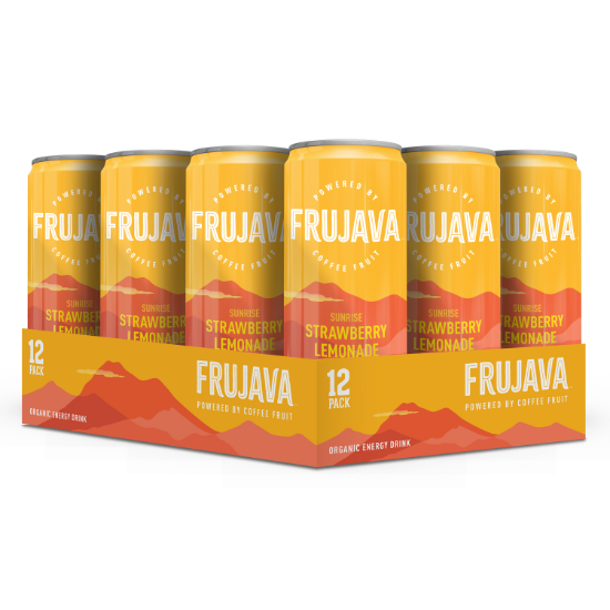 Sunrise Strawberry Lemonade Organic Energy Drink (Pack of 12)