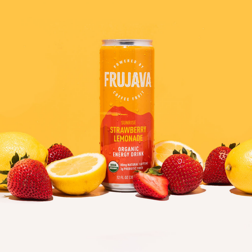 Sunrise Strawberry Lemonade Organic Energy Drink (Pack of 12)