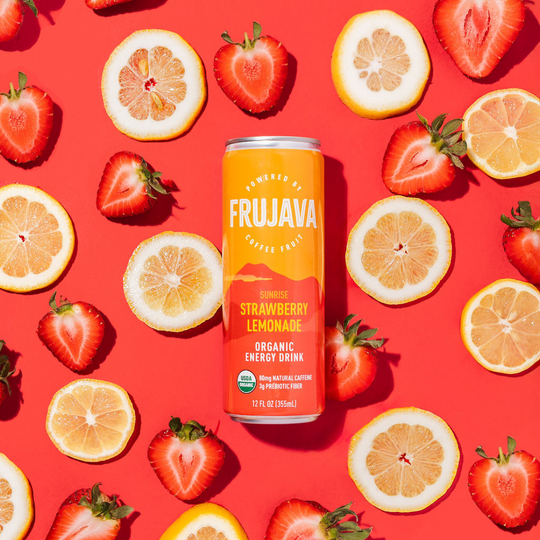 Sunrise Strawberry Lemonade Organic Energy Drink (Pack of 12)