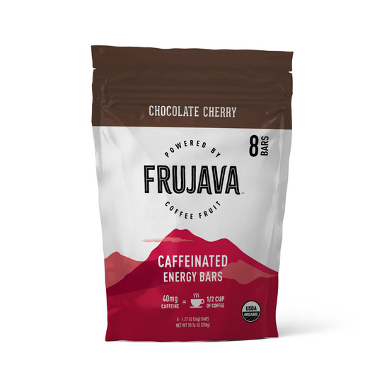 Chocolate Cherry Organic Caffeinated Energy Bars (Pack of 8)